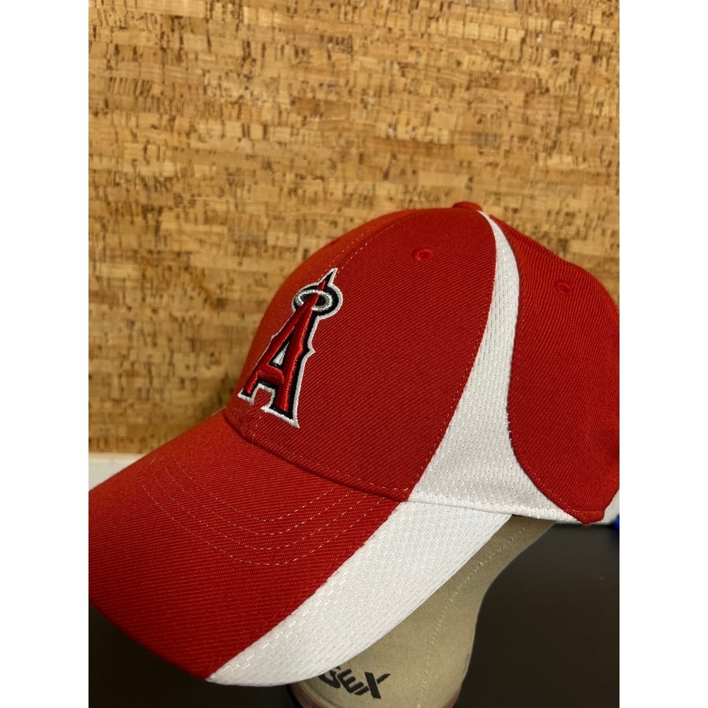 Nike Team Los Angeles Angels MLB Baseball Cap Red White Adjustable Hat Mens OSFA